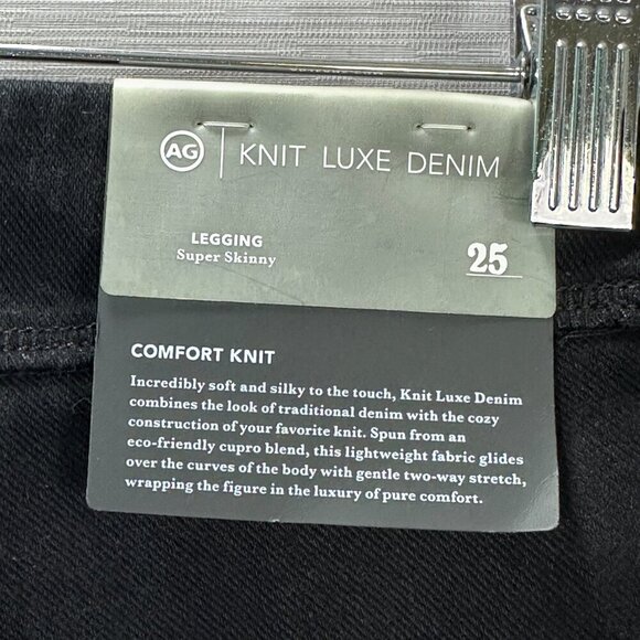 AG Adriano Goldschmied Knit Luxe Denim Pants Womens 25 Legging Super Skinny NEW - Picture 6 of 9